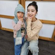 우혜림, 폭풍성장 3살 아들과 귀여운 모자 케미! 겨울 감성 뿜뿜 가을 시밀러 커플룩
