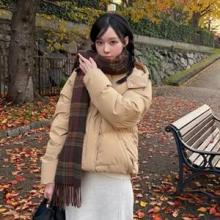 에스파 윈터, 걸그룹 요정의 여친룩! 숏패딩에 머플러 툭 내추럴 꾸안꾸 겨울 여친룩