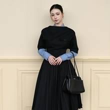 에스파 카리나, 프라다 패션쇼 뒤흔든 한류 요정! 쏟아지는 관심 자유로운 블랙 원피스룩