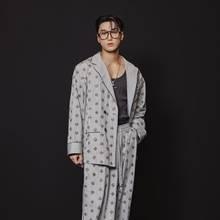 에이티즈 산, 파자마도 어엿한 외출복! 밀라노 패션위크에 뜬 유쾌한 파자마 수트룩