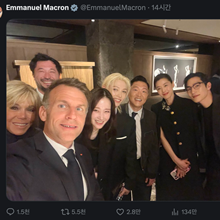 마크롱 대통령, 직접 찍은 역대급 셀카! 전지현·싸이·필릭스·전종서·노상현 K스타 인기폭발