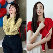 블랙핑크 지수, 내릴까 넘길까? 극과 극 헤어 스타일 ‘큐티 VS 시크’ 봄 데일리룩