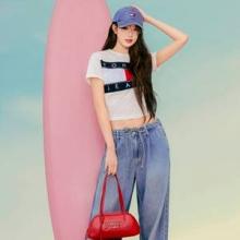 아이브 장원영, 잘 나가는 캠퍼스 여친! 데님으로 끝낸 큐티한 섬머 프레피룩