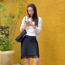 손연재, 설레는 휴가 준비! 레이스 스커트에 카디건 하나로 끝 청순 데일리룩