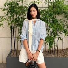 고소영, 역시 원조 패셔니스타! 스카프 하나 둘렀을 뿐인데 산뜻한 여름 우아미 외출룩