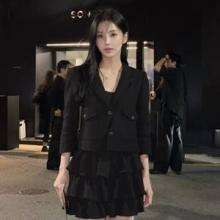 '강석우 딸' 강다은, 아빠도 놀랄 청순 시크미! 향수 보다 강렬한 올 블랙 미니룩