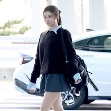 트와이스 사나, 인형같은 비주얼! 러블리 프레피룩 밀라노 패션위크 출국길