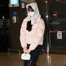 [패션엔 포토] 아이브 장원영, 꽁꽁 싸매도 요정! 20살 소녀 핑크 숏패딩 출국길