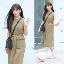[패션엔숏] 안유진, 청계산에 뜬 한류요정! 등산과 일상 경계 허문 아웃도어 원피스룩