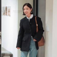 [패션엔 포토] 기은세, 재킷 하나로 파워 워너비 인증! 차분한 품격 클래식 재킷 나들이룩