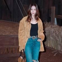 [패션엔 포토] 정수정, 카우보이 잇걸! 스웨이드 프린지 재킷으로 뽐낸 웨스턴룩