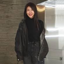 [패션엔 포토] 하지원, 미모는 여전히 청순! 프린지가 찰랑 반항적인 라이더룩