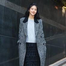 신예은, 27세 얼죽코 감성! 클래식과 로맨틱 균형미 헤링본 롱 코트 얼죽코룩