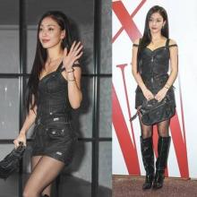 [패션엔숏] 트와이스 지효, 성수동이 발칵! 관능적인 Y2K 데님 코르셋 드레스룩