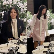 황신혜, 함은정 결혼식! 딸 이진이와 ‘초커 스카프 vs 리본 타이’ 닮은듯 다른 모녀 하객룩 