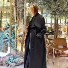 이미숙, 1980년대 최고의 여배우! 넘치는 올 블랙 카리스마 오버핏 트렌치코트 출근룩 