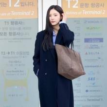 신세경, 코트의 여신! 우아함이 깃든 클래식한  테일러드 코트룩 로마 출국길