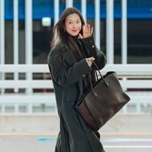 [패션엔 포토] 문가영, 얼죽코 패셔니스타! 우아한 테일러드 맥시 코트룩 대만 출국