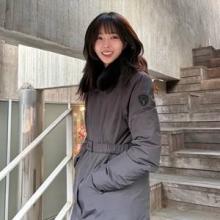 채수빈, 롱패딩도 청순! 벨티드 퍼 카리 슬핌 핏 겨울 멋쟁이의 롱패딩룩