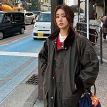 강소라, 동네 마실 나온 듯! 일본에서 편안하게 툭 오버핏 집업 코트 꾸안꾸 여행룩