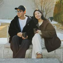 류이서, 신혼같은 가평! 결혼 5년차 ‘겨울연가’ 러블리한 가죽 재킷 여행룩