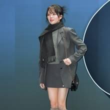 [패션엔 포토] 정지소, 설레는 봄의 여신! DDP 패션위크  접수한 그린 투피스룩