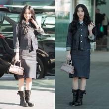 [패션엔숏] 에스파 카리나, 청청도 우아 공항이 심쿵! ‘데님 온 데님’ 밀라노 출국룩