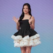 [패션엔 포토] 블랙핑크 지수, 동대문이 난리 러블리 로코 퀸! 티어드 튤 스커트 발레코어룩