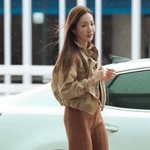 [패션엔 포토] 박민영, 따로 또 같이 입는 아노락!! 여성스러운 아노락 투피스룩 출국