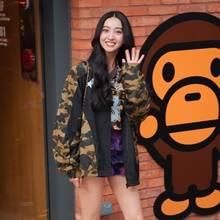 [패션엔 포토] '기무라 타쿠야 둘째딸' 코키, 아빠 닮았네! 러블리 밀리터리룩 압구정동 나들이