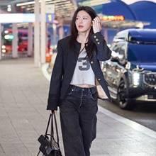 고윤정, 노칼라 재킷과 데님 팬츠! 설레는 패션위크 청순 여친룩 파리 출국