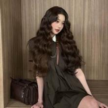 아이브 장원영, 리얼 인형 그 자체! 초콜릿 브라운 미니 로맨틱 걸리시룩