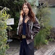 채정안, 스칸트로 끝낸 도쿄 출장! 바지 위에 랩 스커트 레이어드 스칸트 출장룩