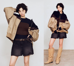 나나, 봄날의 유혹! 봄버 재킷도 가죽 재킷도 모두 입고 싶은 '이비엠' 간절기룩