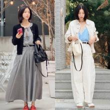 기은세, 파워 인플루언서의 봄 원피스와 슈트 스타일 비법! 카디건과 이너로 포인트 외출룩