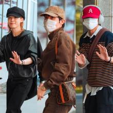 [패션엔 포토] BTS 뷔•알엠•제이홉•지민, 취향저격 동네 오빠! 친근미 100점 힙한 도쿄 출국길