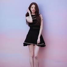 [패션엔 포토] 아이브 장원영, 인형 그 자체! 성수동 뒤흔든 홀터넥 시스루 블랙 투피스룩