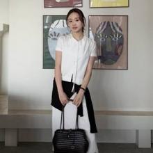 손연재, 벌써 여름 도심 속 휴양지 느낌! 반팔 블라우스와 롱 스커트 청량 나들이룩