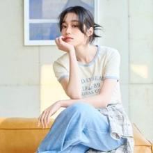노윤서, 이대 여신의 여름 데님! 반팔 믹스매치 순수 여친미 섬머 데일리룩