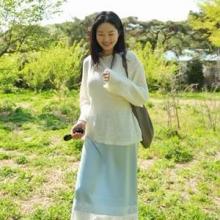 류이서, 5년차 새댁 여전히 청순 로맨틱! 레이어드 레이스 원피스 내추럴 산책룩