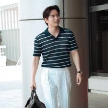 [패션엔 포토] 이진욱, 공항 장악한 훈훈한 상남자! 스트라이프 폴로 셔츠 댄디한 베이징 출국