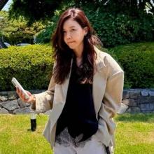 채정안, 레이스 톱에 재킷 툭 스타일링 퀸! 멋과 격식 완벽 커리어우먼룩