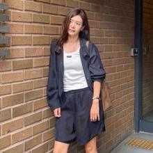 채정안, 비오는 날이 더 멋스럽다! 꾸안꾸 스타일 퀸 시크한 쇼츠 셋업 레인룩