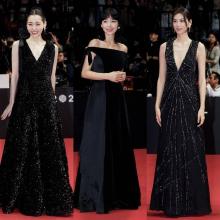 김민하·전도연·김도연, 같은 듯 다른 부산영화제 ‘V라인, 오프숄더, 시퀸’ 레드카펫룩 