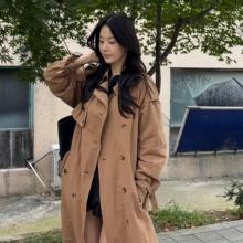 한지혜, 카멜 트렌치코트 가을의 정석! 분위기 살린 롱 코트 우아&시크 데이트룩