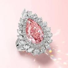 이랜드 로이드, 단 하나 7.67캐럿 핑크 랩그로운 다이아몬드 반지 출시 